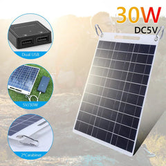 13W 5V Outdoor Mobile Phone USB Solar Flexible Charging Board Digitalshoper