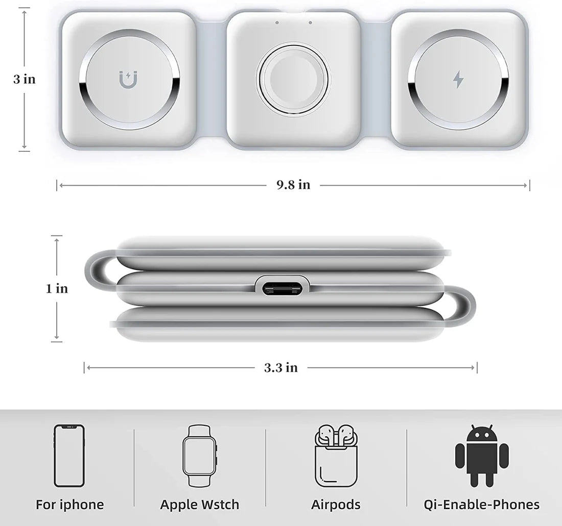 3-in-1 Wireless Charging Pad Digitalshoper