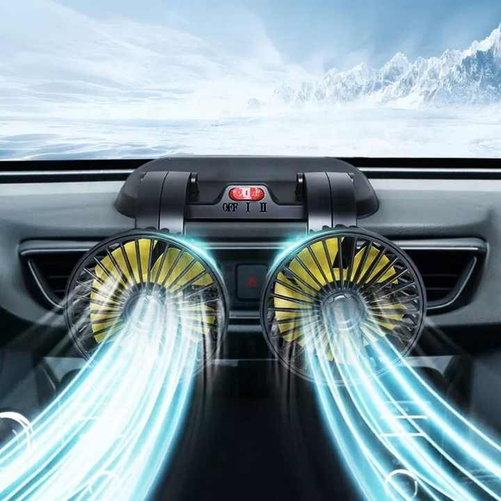 Double Headed Vehicle Fan (CIC922) Digitalshoper